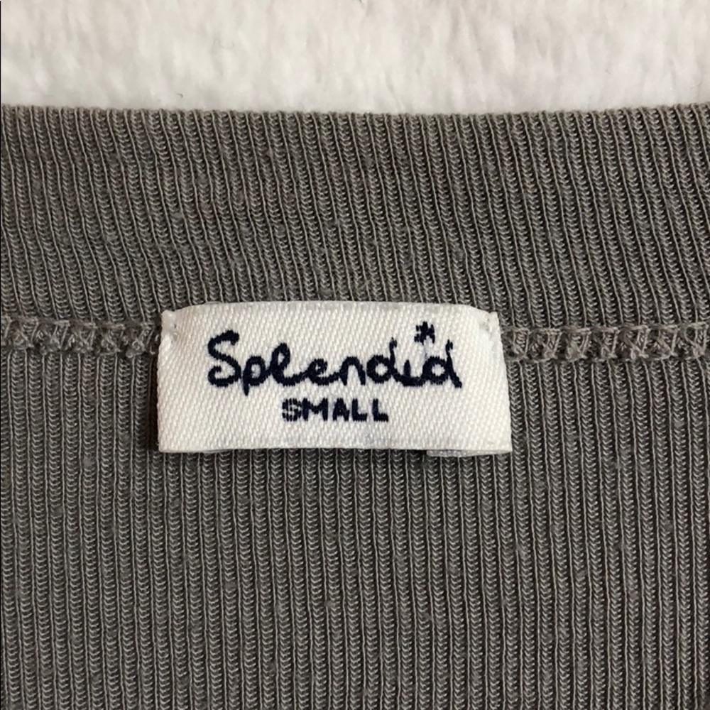 Splendid Basic Grey Button Down Cardigan - image 2